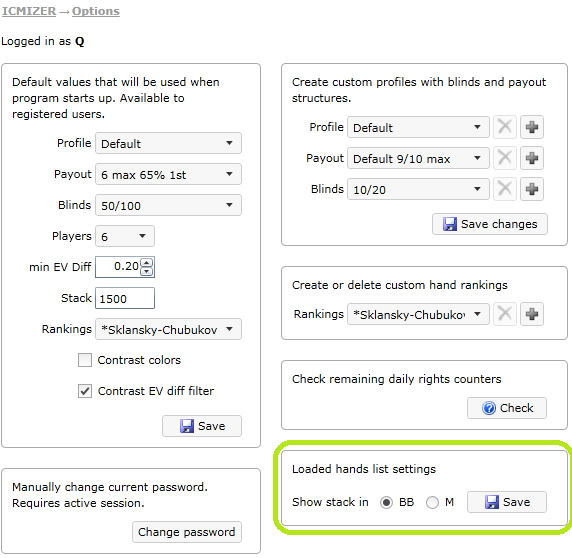 BB or M representation option