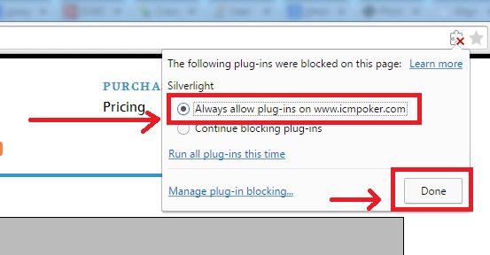 Silverlight Always Allow Plagin