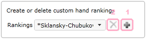 poker hand custom rankings creation and deletion in icmizer